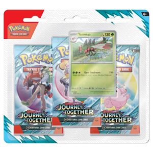 Pokémon TCG: Journey Together 3-Pack Blister - Ingles