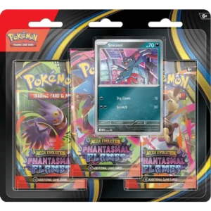 Pokémon TCG Mega Evolution Phantasmal Flames 3-Booster Blister Ingles