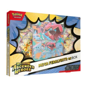 Pokémon TCG Ascended heroes Mega Ex Box Feraligatr en Ingles